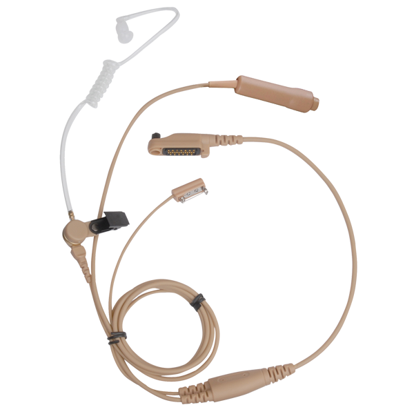 Hytera EAN21-P 3-wire Surveillance Earpiece with Transparent Acoustic Tube