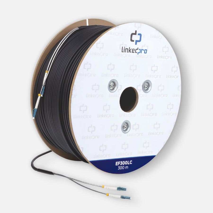 Linkedpro EF-300-LC 300m Single-Mode Fiber Optic Cable LC/LC Duplex