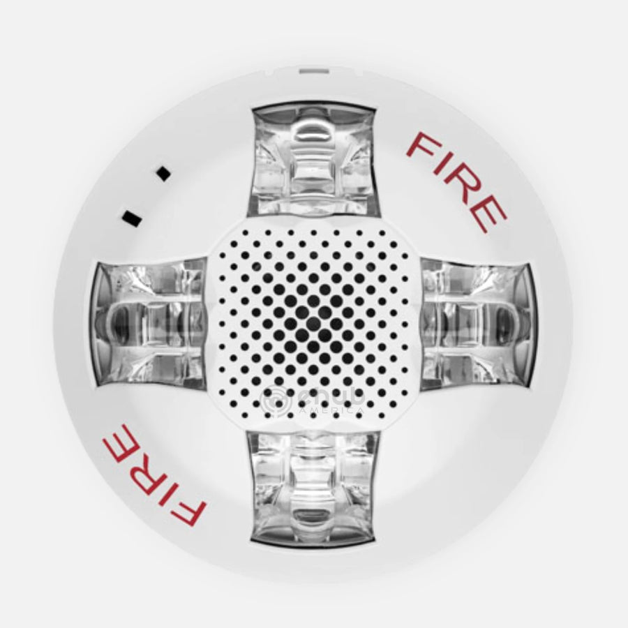 Edwards EGCAVWF Ceiling Horn Strobe, Wh, Fire Mark