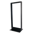 Linkedpro EIRL-5524 2-Post Open Rack, Standard 19", 24 Units, "L" Type Base for Floor Anchor