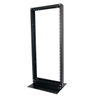 Linkedpro EIRL-5524 2-Post Open Rack, Standard 19", 24 Units, "L" Type Base for Floor Anchor