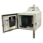 Tycon 12x14x15 inch Al Locking Outdoor Enclosure with ventilation. DIN rails. pole/wall mount