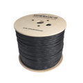 Linkedpro EP-CAT-5E-V2P 1000ft (305m) Cat5e + 16/2 Power Outdoor Combo Cable - CCA Bulk Ethernet with 16 AWG Power Pair for Long Range PoE & IP Cameras - UV Rated LDPE, Black