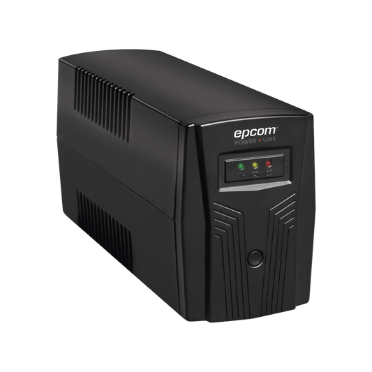 Epcom Powerline EPU500L 500VA/300W UPS With Automatic Voltage Regulation (AVR) / 7 Ah Batetery / 4 NEMA 5-15R Outlets / LED Display