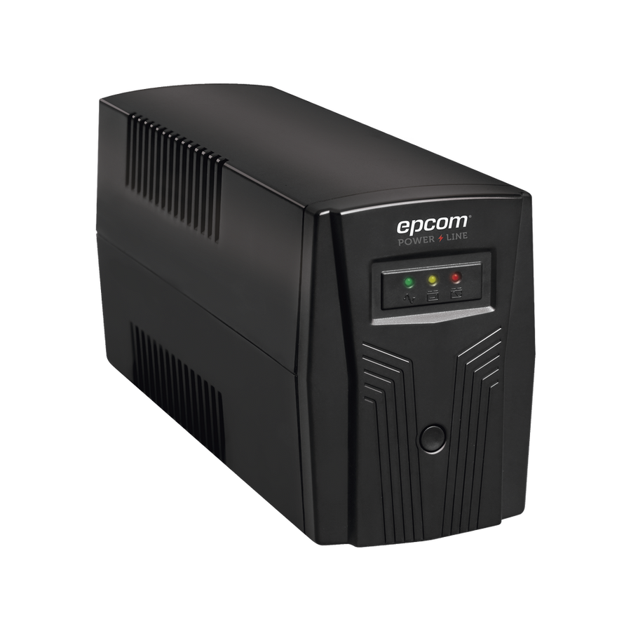 Epcom Powerline EPU500L 500VA/300W UPS With Automatic Voltage Regulation (AVR) / 7 Ah Batetery / 4 NEMA 5-15R Outlets / LED Display