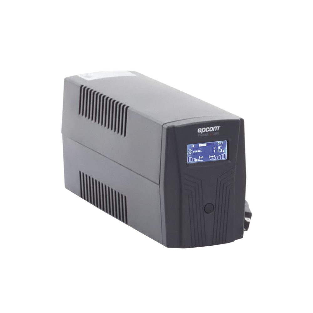 Epcom Powerline EPU600LCD 600VA / 360W UPS with LCD Display, 4 NEMA 5-15R Contacts