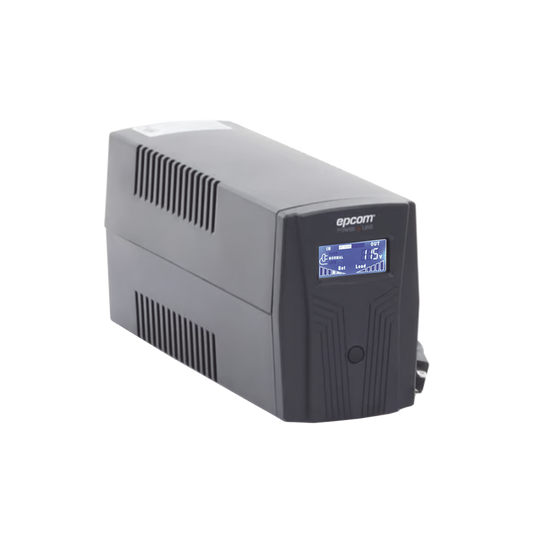 Epcom Powerline EPU600LCD 600VA / 360W UPS with LCD Display, 4 NEMA 5-15R Contacts