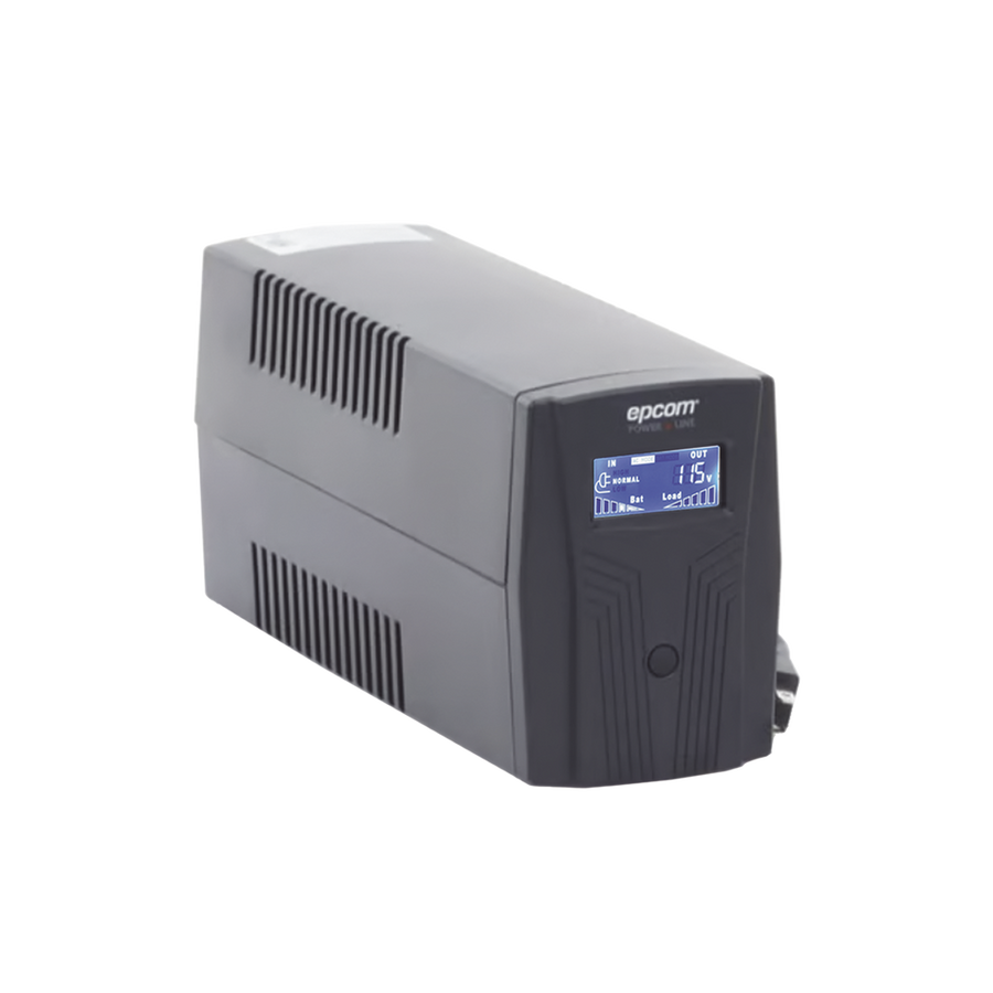Epcom Powerline EPU600LCD 600VA / 360W UPS with LCD Display, 4 NEMA 5-15R Contacts