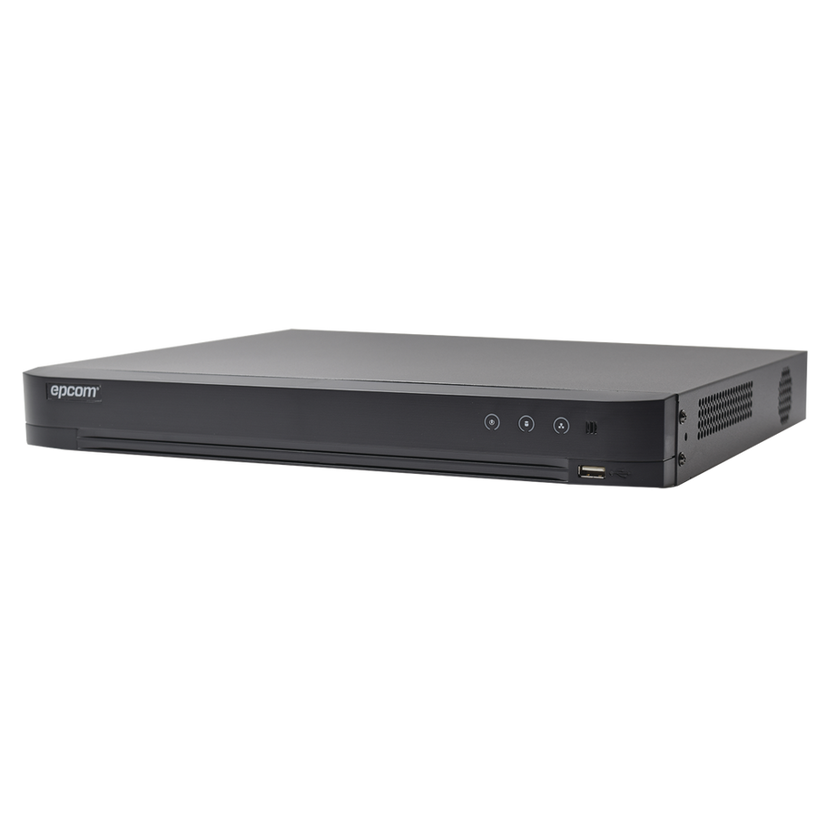 Epcom EV4004-TURBO-X DVR 4 Megapixel / 4 TURBOHD Channels + 2 IP Channels / 1 HDD Bay / 1 Audio Channel / Audio by coaxitron / Vídeo Analysis