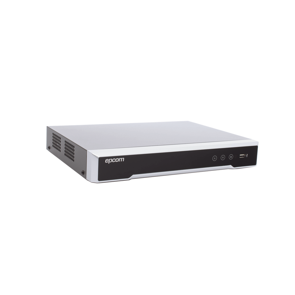 Epcom Professional EV-8008TURBO-D(C) DVR 8 Megapixel / 8 Channels 4K TURBOHD + 8 IP Channels / 1 HDD Bays / 4 Audio Channels / Coaxitron Audio / 8 Alarm Inputs / Videoanalysis