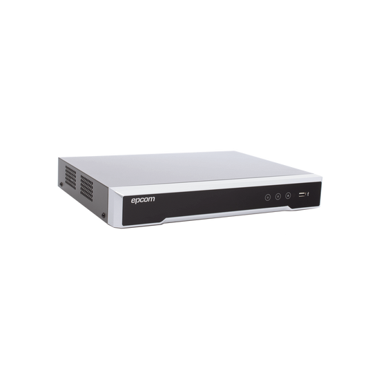 Epcom Professional EV-8008TURBO-D(C) DVR 8 Megapixel / 8 Channels 4K TURBOHD + 8 IP Channels / 1 HDD Bays / 4 Audio Channels / Coaxitron Audio / 8 Alarm Inputs / Videoanalysis