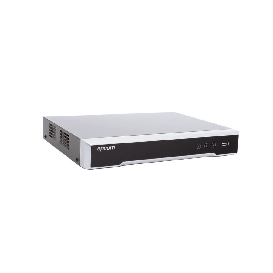Epcom Professional EV-8008TURBO-D(C) DVR 8 Megapixel / 8 Channels 4K TURBOHD + 8 IP Channels / 1 HDD Bays / 4 Audio Channels / Coaxitron Audio / 8 Alarm Inputs / Videoanalysis