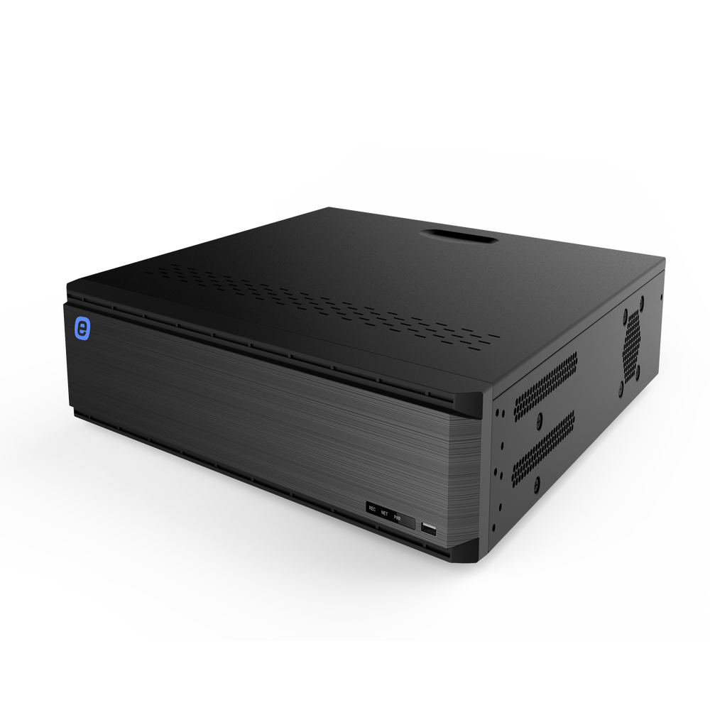 Epcom EV8032TURBO-GEN3 DVR 8MP (4K) / 32 Channels TURBOHD + 8 Channels IP / Support 8 Hard Disk / Smart Sense (Avoid False Alarms) / Video Output 4K / H.265 / Audio by Coaxitron / AHD, TVI, CVBS, CVI / 16 Channels Audio / Cloud Video Recording