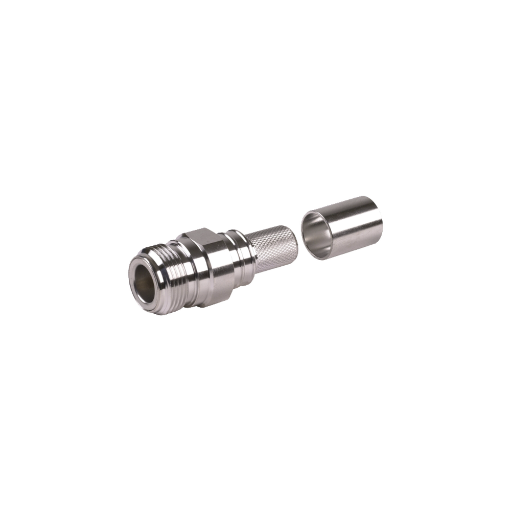 Times Microwave EZ-400-NF-X N Female Crimp Connector, Non-Solder Pin