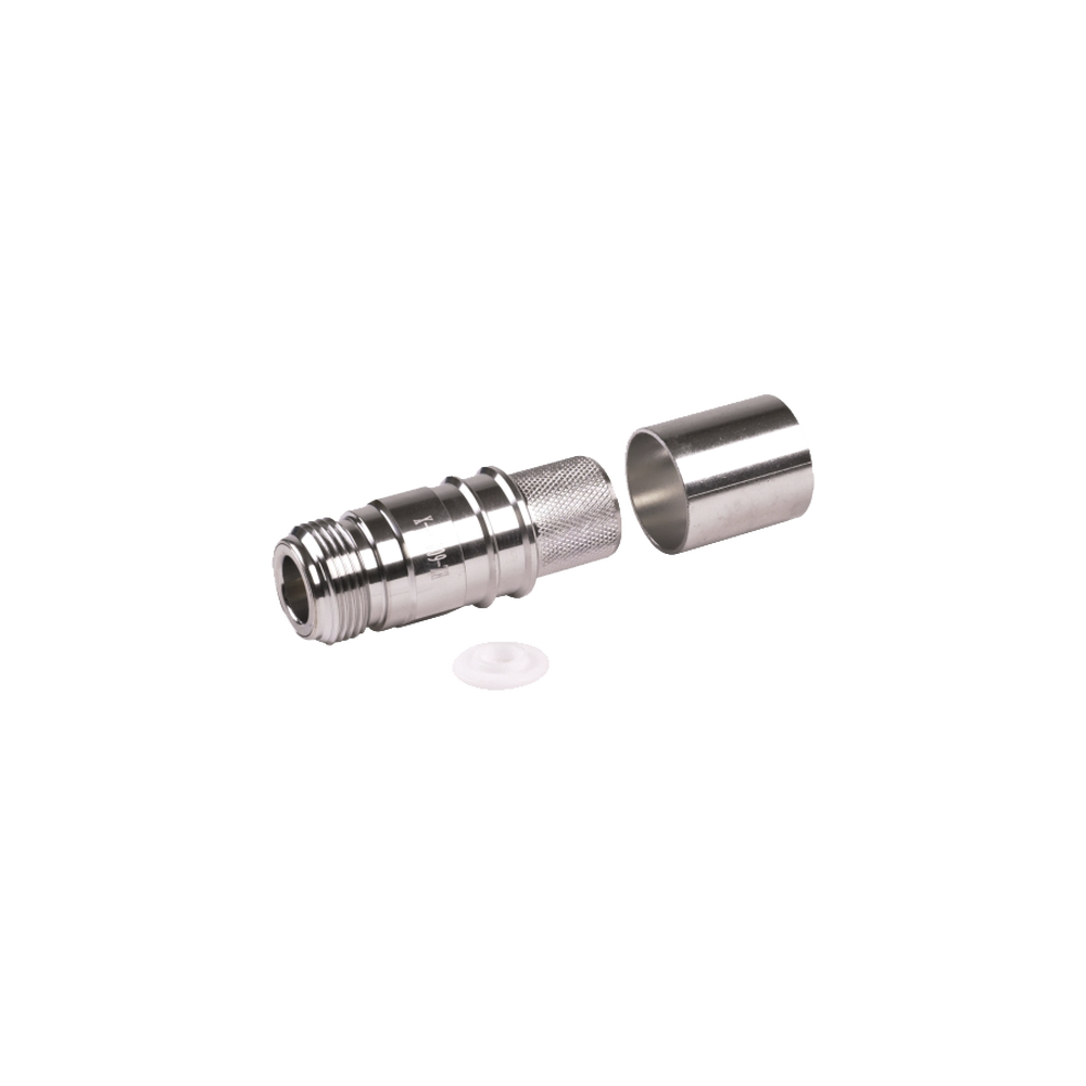 Times Microwave EZ-600-NF-X N Female Crimp Connector, Non-Solder Pin for LMR600 Coax Cable