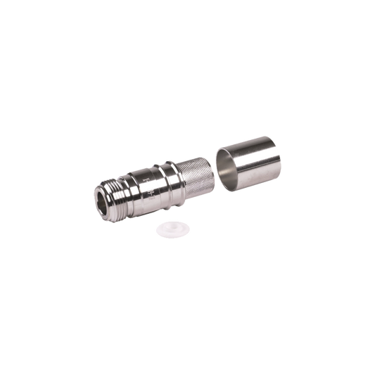 Times Microwave EZ-600-NF-X N Female Crimp Connector, Non-Solder Pin for LMR600 Coax Cable