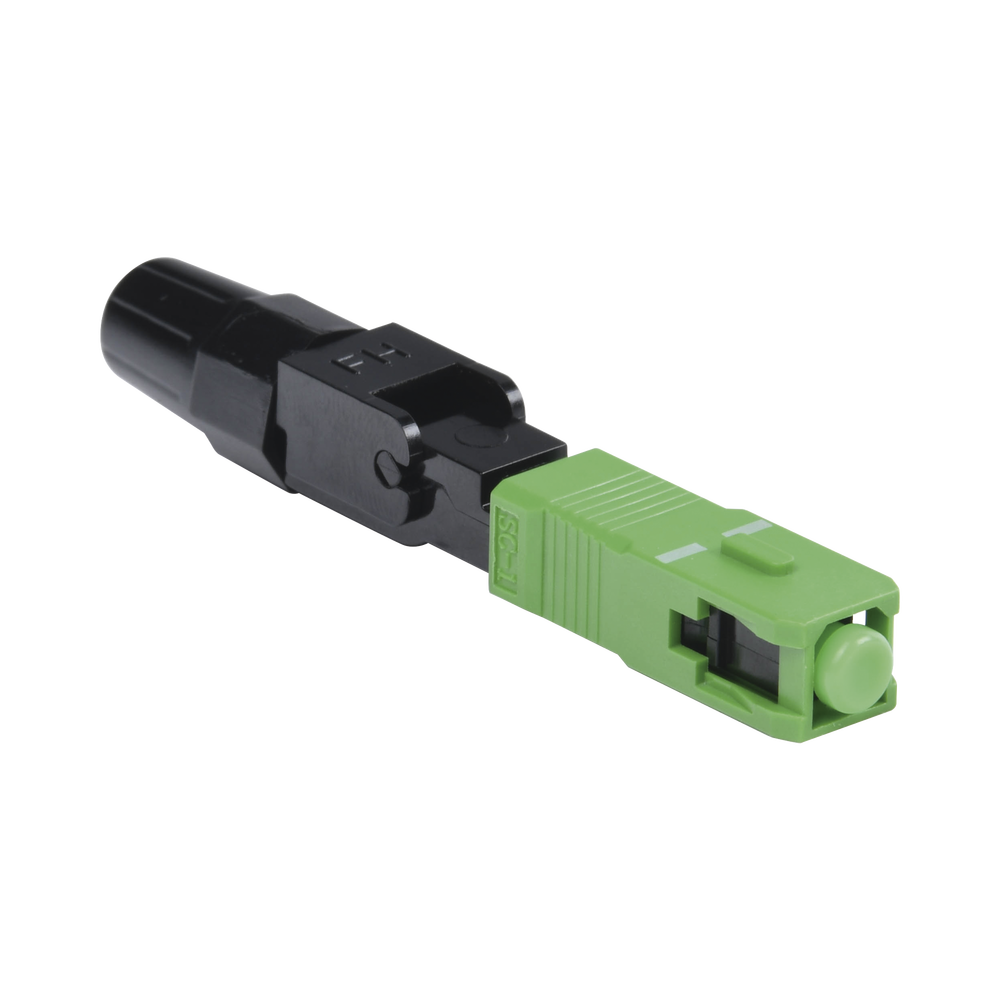 Fiberhome FASC SC/APC Singlemode Fiber Optic Fast Connector - Pre-Polished, Reusable Field Assembly Quick Connector for FTTH Installation