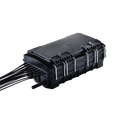 Fiberhome FDP-420E Fiber Distribution Box, 24 Splices, IP65, Black, with 16 SC/APC adaptors