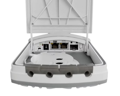 MikroTik FTC21-ups IP67 Fiber-to-Copper Converter with 2.5G SFP, PoE-Out & Battery Backup