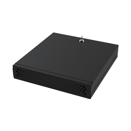 Epcom Industrial GABVID1R3 Security Metallic Cabinet for DVR/NVR. Max. Size of DVR/NVR: 315 x 62 x 288 mm (Width. x Height x Depth)