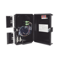 Fiberhome GFS-8G Fiber Distribution Box, 24 Splices, IP65, Black, Indoor/Outdoor, with 8 SC/APC adaptors and 1x8 splitter