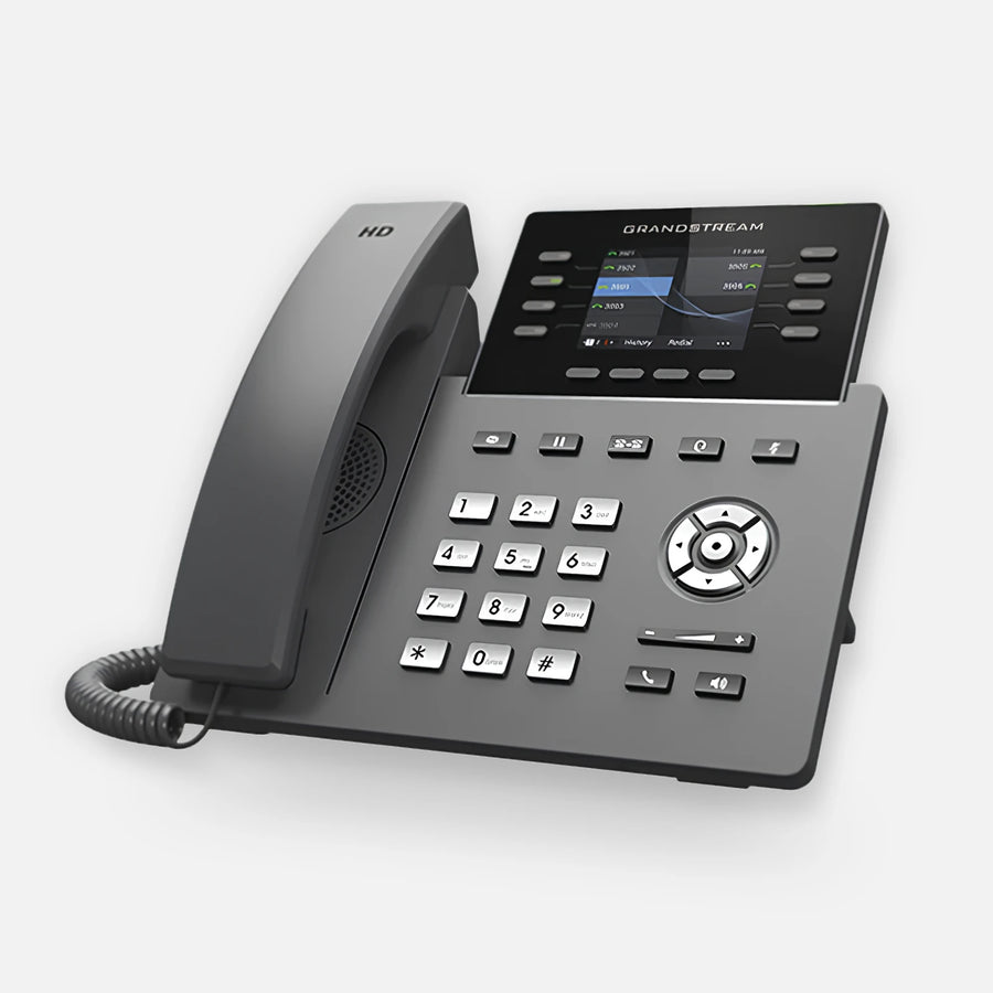 Grandstream GRP2624 Wi-Fi IP Phone 8 SIP Line Color Display Gigabit Ports BT POE