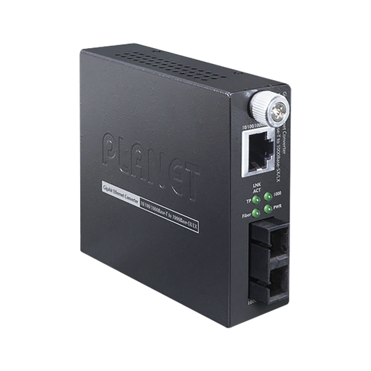 Planet GST805A 10/100/1000BASE-T to 1000BASE-SX/LX Smart Gigabit Media Converter (mini-GBIC,SFP) - distance depending on SFP module
