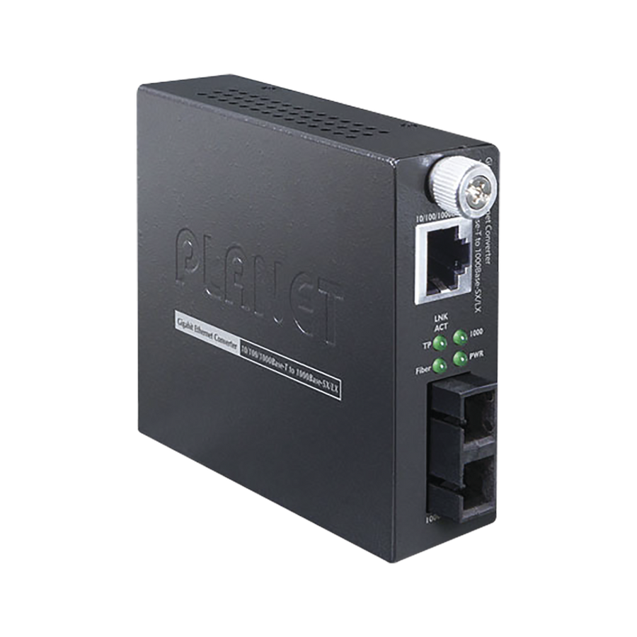 Planet GST805A 10/100/1000BASE-T to 1000BASE-SX/LX Smart Gigabit Media Converter (mini-GBIC,SFP) - distance depending on SFP module