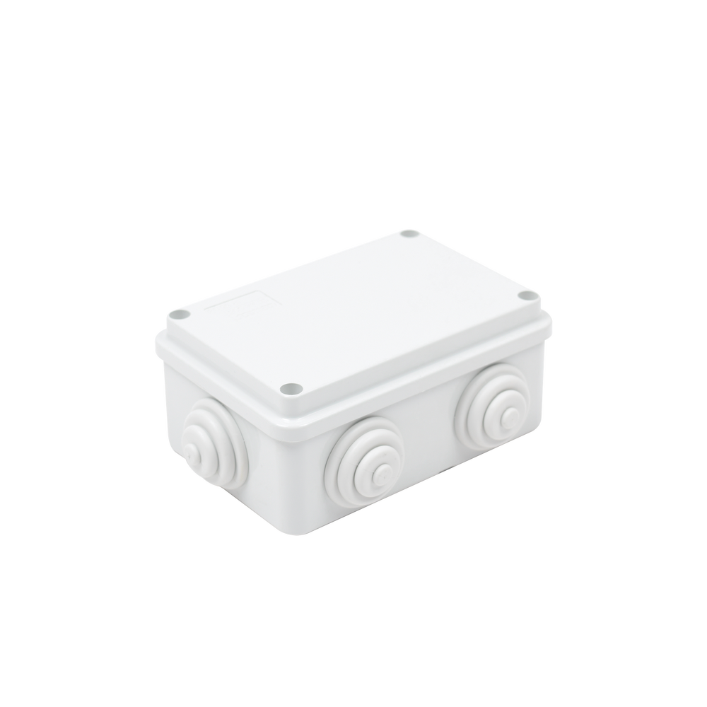 Gewiss GW-44-005 PVC Junction Box with 6 Inputs, Screw-cap, 4.74 x 3.15 x 1.97 in (120 x 80 x 50 mm), For Exterior (IP55)