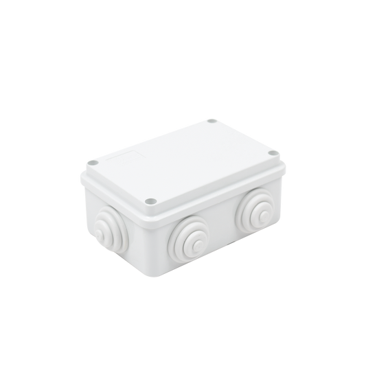 Gewiss GW-44-005 PVC Junction Box with 6 Inputs, Screw-cap, 4.74 x 3.15 x 1.97 in (120 x 80 x 50 mm), For Exterior (IP55)