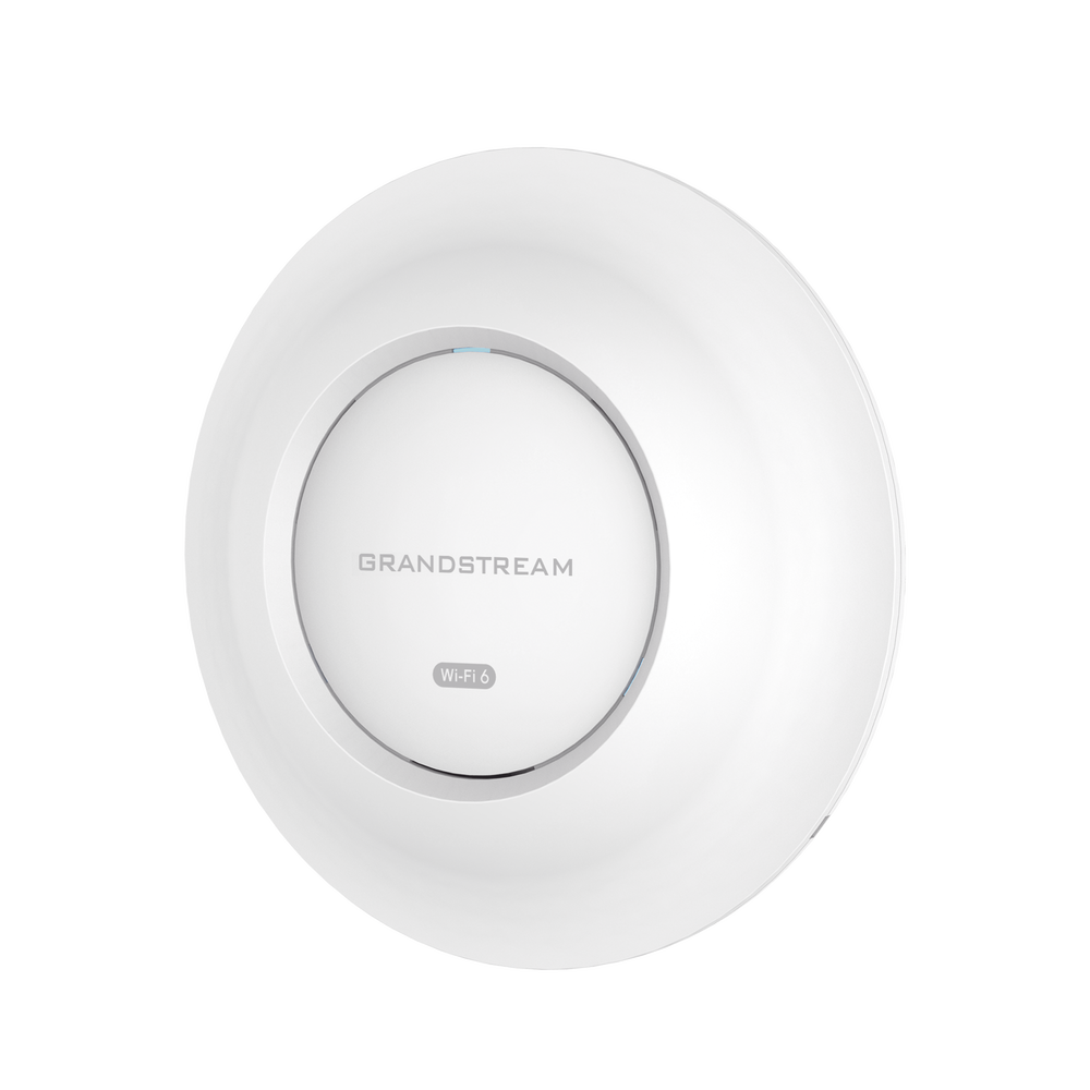 Grandstream GWN7662 Wi-Fi 6 Access Point / 5.38 Gbps Wireless Throughput / MU-MIMO 4x4 (5GHz) and 2x2 (2.4GHz) / PoE/PoE+ / Coverage 175 Meters / Embedded Controller / Advanced Security / Managed by GWN.Cloud / 256 Concurrent Clients