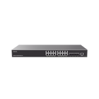 Grandstream GWN7812P Managed Gigabit PoE+ Switch / 16 ports 10/100/1000 Mbps + 4 SFP Uplink Ports / Up to 240W / Compatible with GWN Cloud.