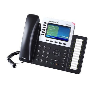 Grandstream GXP-2160 IP Enterprise Phone, Supports 6 Lines with 4.3" Color Screen and HD Audio, Poe