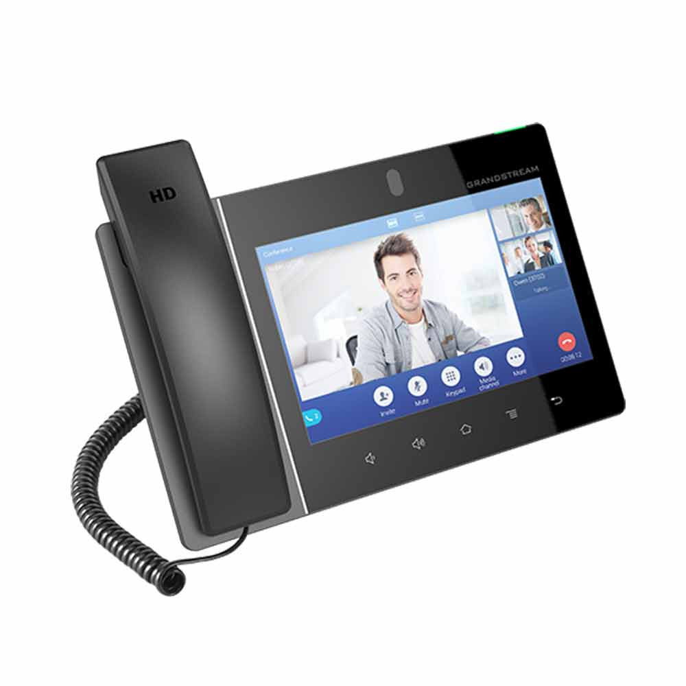 Grandstream GXV3480 High-End Smart Video Android Phone 16 Lines Touchscreen, Camera, Wi-Fi6 & Bluetooth