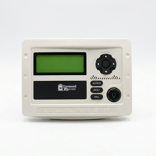 Gamewell GFANN-80-W Remote Annunciator, LCD White