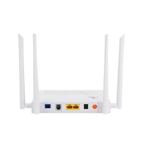 Vsol WHITE BOX V-Sol - Fiber ONU GPON/EPON HYBRID 2 GE + 1POTS + 2 WIFI, Unbranded White Case UPC