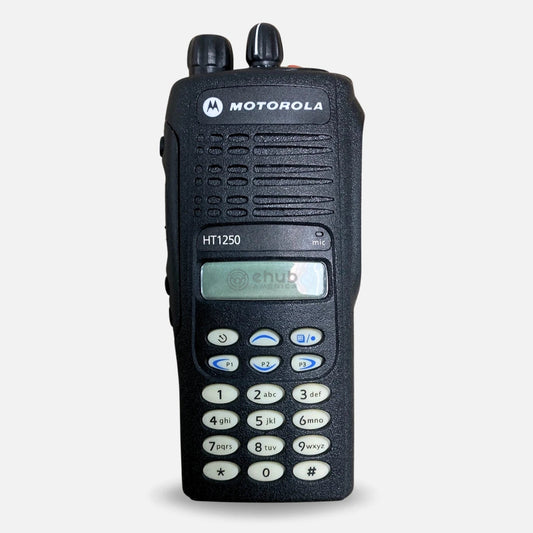 Motorola HT1250 UHF 403-470MHz 128ch Two Way Radio Full Keypad AAH25RDH9AA6AN