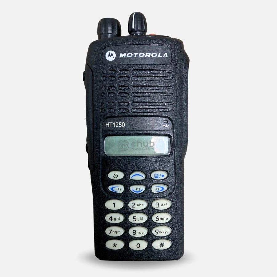 Motorola HT1250 UHF 403-470MHz 128ch Two Way Radio Full Keypad AAH25RDH9AA6AN