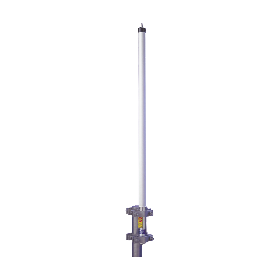 Hustler HX10-45070 UHF Base Antenna, Fiber Glass, Frequency Range 450 - 470 MHz,10 dB Gain, HX Series for Extreme Climates