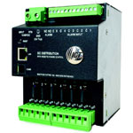 ICT ICT-DIN-PDU6 Intelligent 6-output DIN Rail Mount DC Power Distribution Unit, 10-60VDC Input, 12, 24 & 48VDC Operating Voltage, 60A