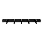 Iuron Cable Management 1U 19in D Ring Hook Metal Panel