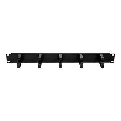 Iuron Cable Management 1U 19in D Ring Hook Metal Panel
