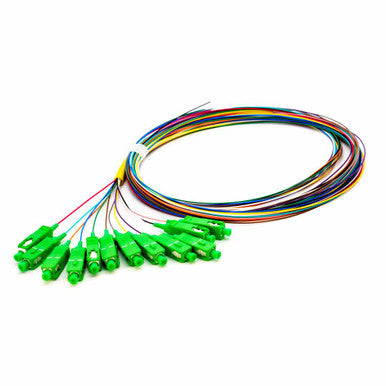 Iuron Fiber Pigtail 12 Core SC/APC Connector 2 meter length