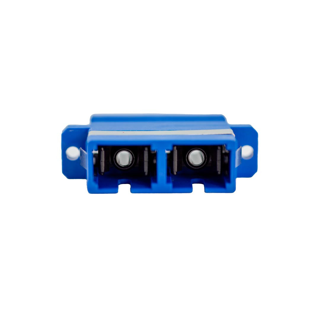 Iuron Duplex Coupler SC/UPC to SC/APC Duplex Metal Cover Shuttered Fiber Optic Adapter (No Flange)