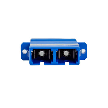 Iuron Duplex Coupler SC/UPC to SC/APC Duplex Metal Cover Shuttered Fiber Optic Adapter (No Flange)