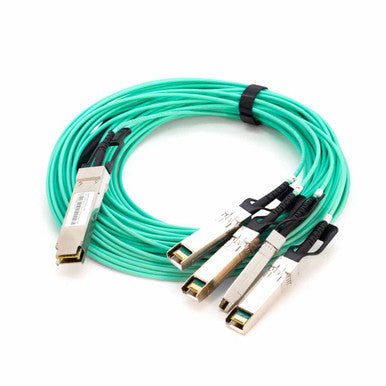 Iuron IU-QSFP-4SFP+-AOC15M 40G QSFP+ 4x 10G SFP+ Active Optical Breakout Cable 15 Meters