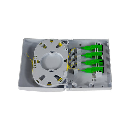 Iuron Fiber Optic Distribution Box DT52 4 Core with Pigtails & Connectors APC
