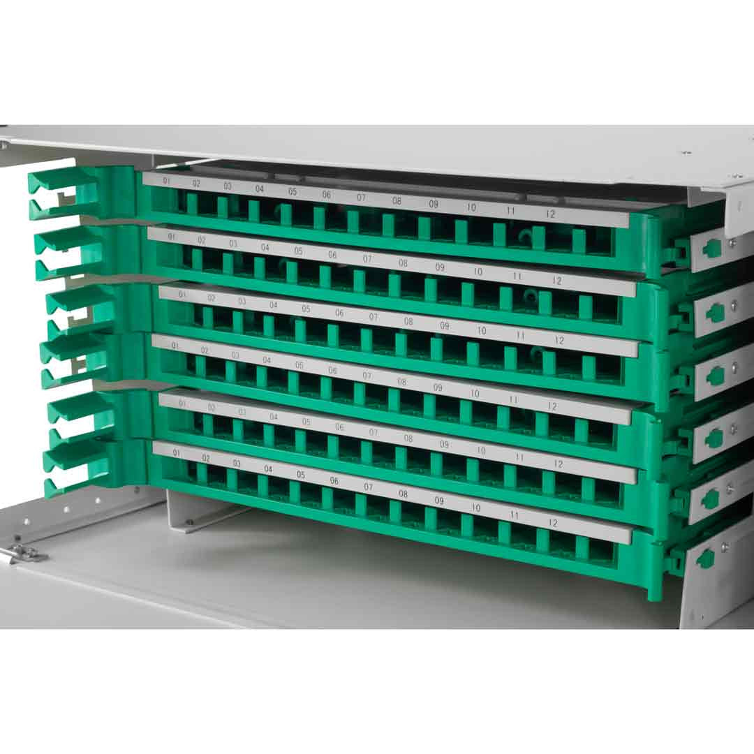 Iuron Optical Fiber Patch Panel 72 Core Rack Mount Empty