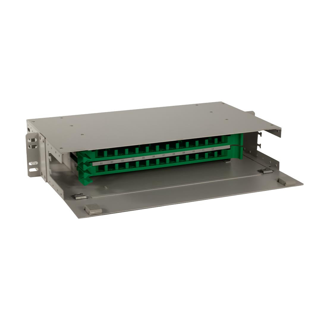 Iuron Optical Fiber Patch Panel 24 Core Rack Mount Empty