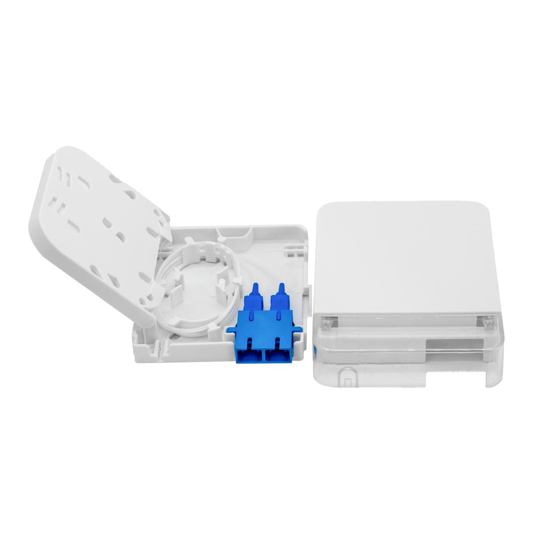 Iuron Fiber Optic Distribution Box DT44W 2 Core with 1x2 Mini PLC Splitters SC/UPC